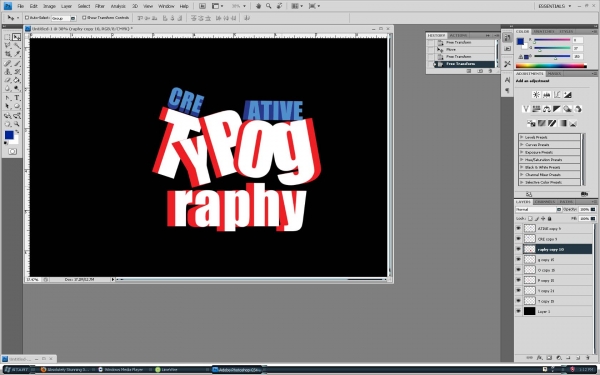 Creation of Creative Typography: Step 7